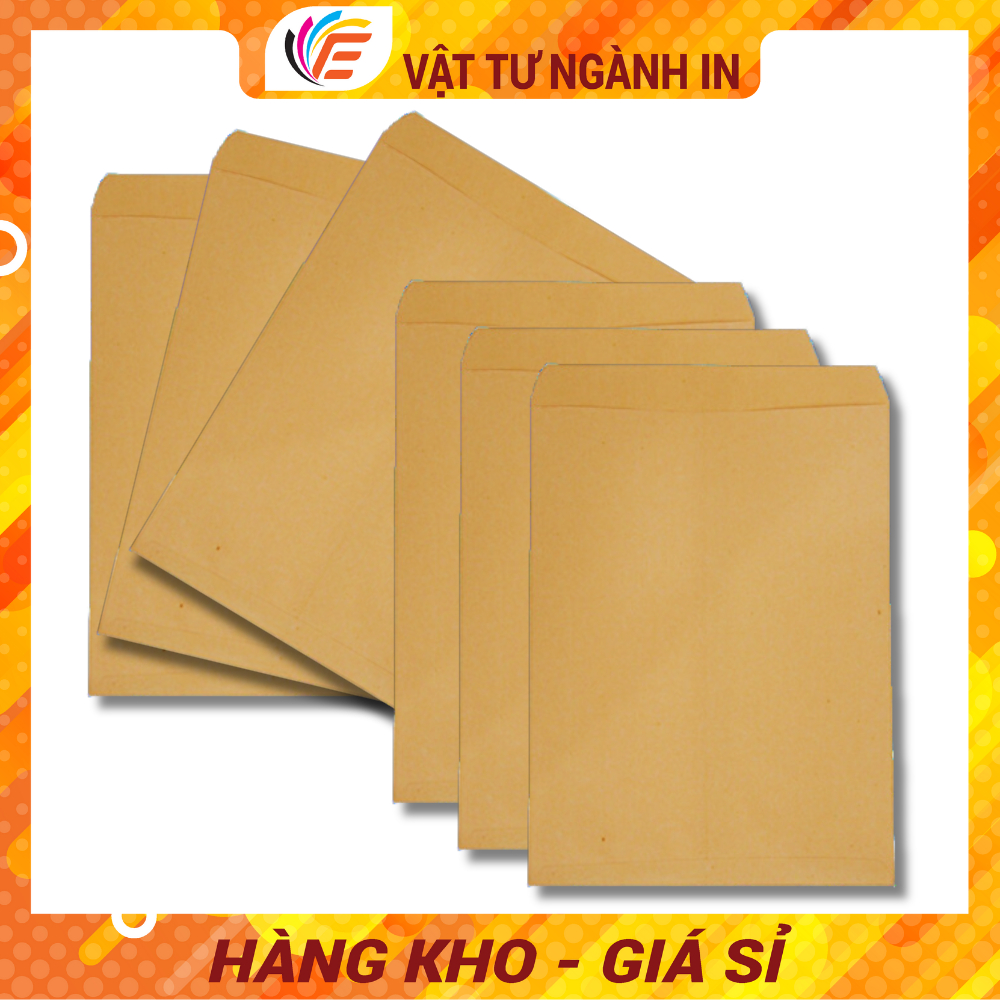 Túi Đựng Hồ Sơ A4 Trơn Có In Theo Yêu Cầu Bao Thư Phong Bì Trắng Bìa Hồ Sơ Cam