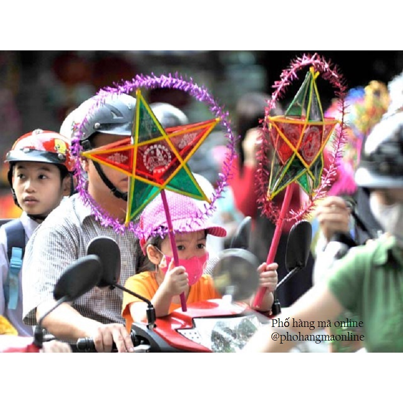 Đèn ông sao truyền thống trang trí TRUNG THU, lồng đèn ngôi sao biểu diễn, trưng bày trung thu