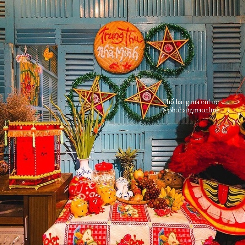 Đèn ông sao truyền thống trang trí TRUNG THU, lồng đèn ngôi sao biểu diễn, trưng bày trung thu
