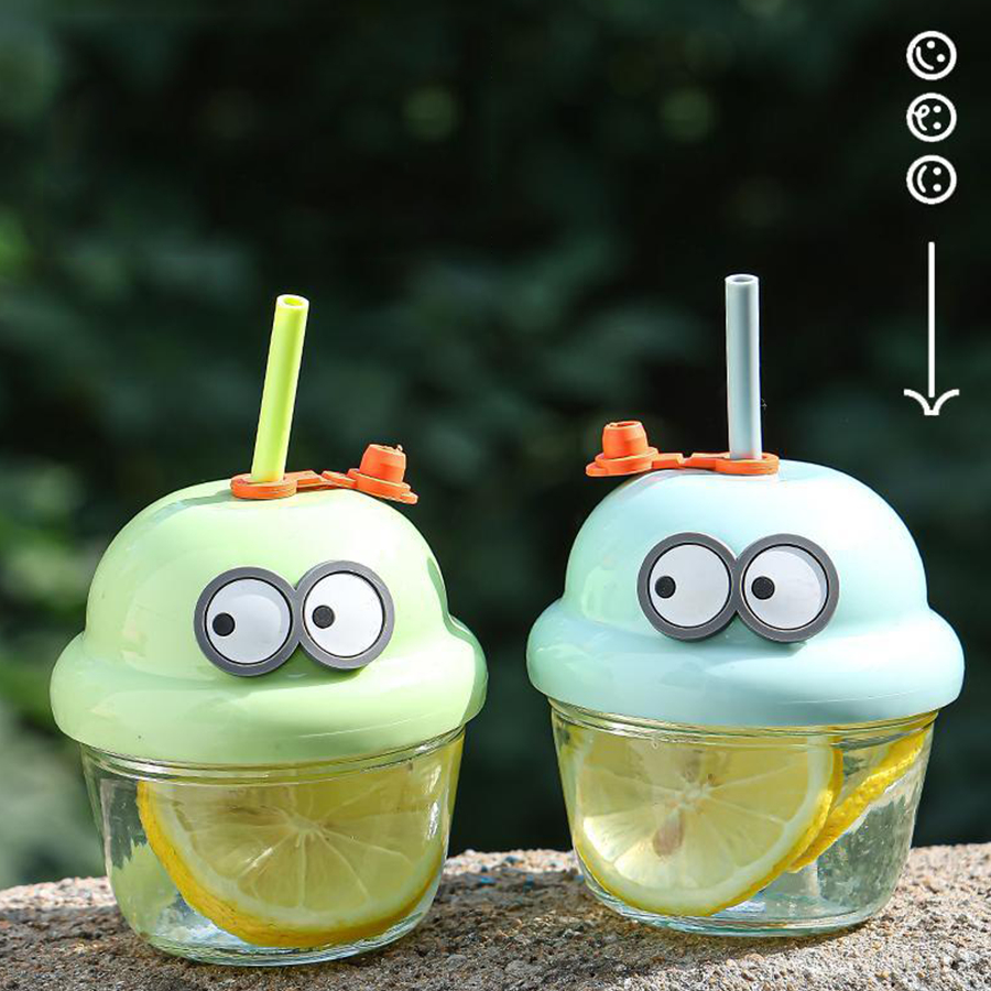 Bình Thủy Tinh Nghộ Nghĩnh, Chai Nước Mini Thiết Kế Độc Lạ, Dễ Thương BTT076