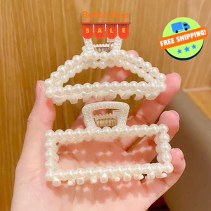 Cặp Búi Tóc Càng Cua Nữ - Kẹp Tóc Artist Cao cấp Phối Hạt Ngọc Sang Chảnh Size Đa Dạng Phong cách Hàn Quốc