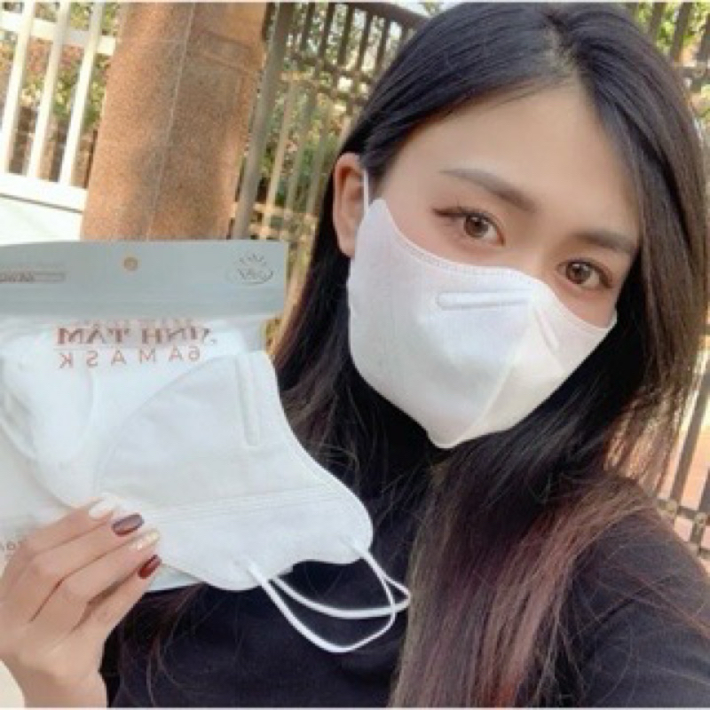 Thùng 100 chiếc Khẩu trang đi nắng 6A Anh Tâm 4 lớp dày che kín khuôn mặt