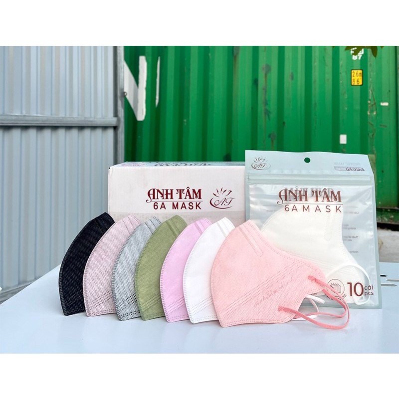 Thùng 50 chiếc Khẩu trang 6A Anh Tâm Mẫu Thời Trang HotTrend mới 2024