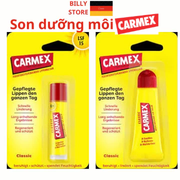 Son Dưỡng Môi Carmex Lippenpflege Classic – Dưỡng Ẩm & Bảo Vệ Môi Hiệu Quả (Nội địa đức)