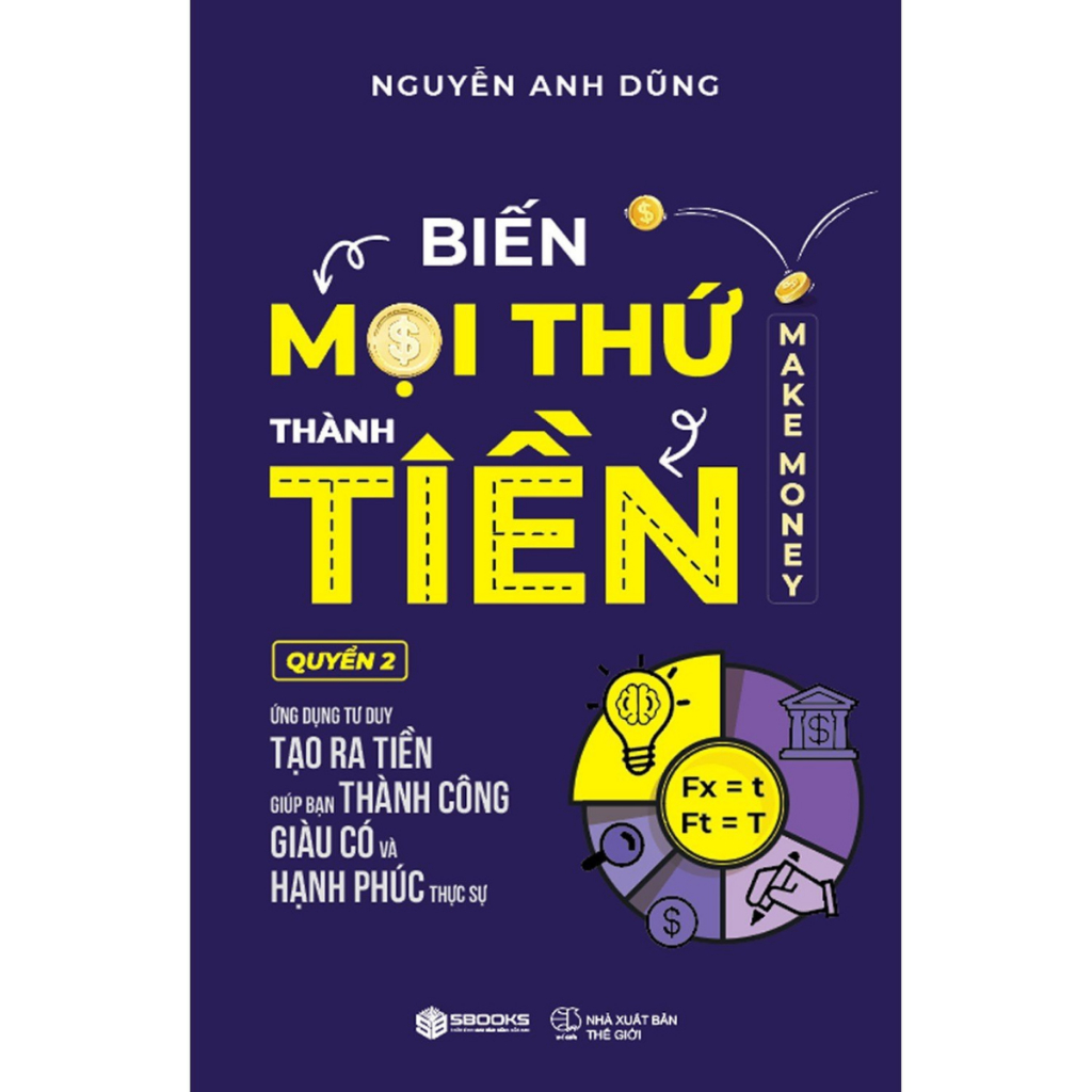 Sách Combo 4 Cuốn : Nghĩ Giàu Làm Giàu - Người Giàu Có Nhất Thành Babylon - Biến Mọi Thứ Thành Tiền Quyển 1+2 - SBOOKS