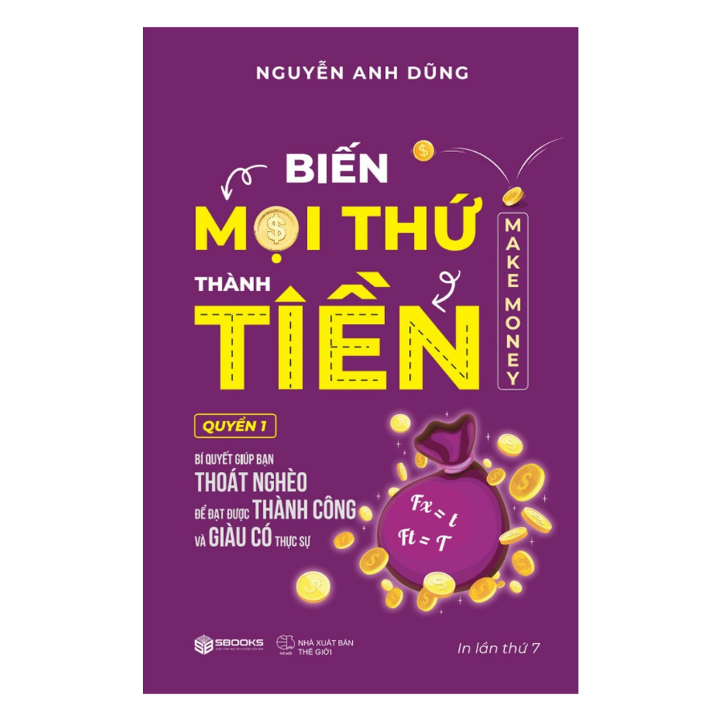 Sách Combo 4 Cuốn : Nghĩ Giàu Làm Giàu - Người Giàu Có Nhất Thành Babylon - Biến Mọi Thứ Thành Tiền Quyển 1+2 - SBOOKS