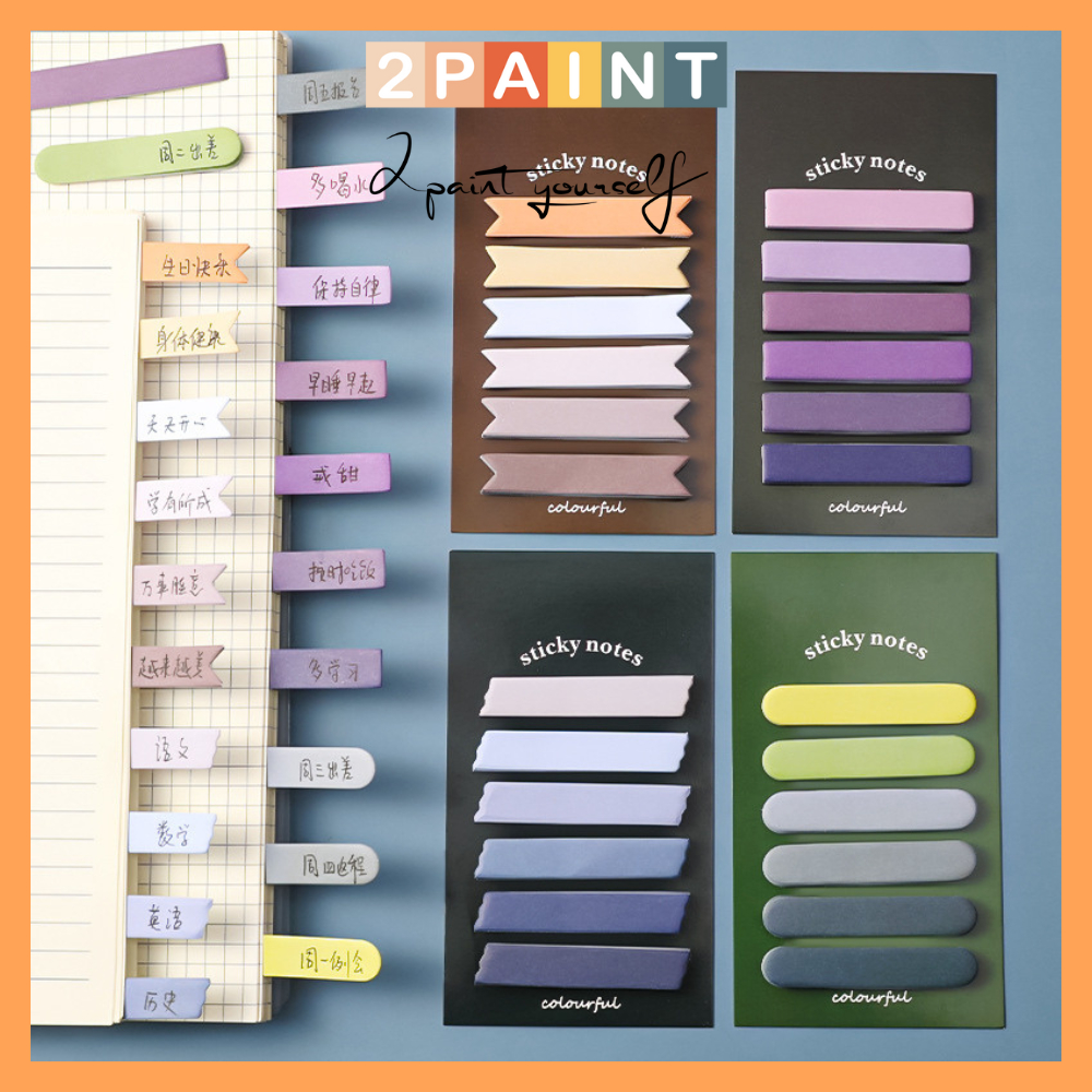 Giấy Sticky Note Colorful Nhiều Màu Tag đánh dấu trang Tiện Lợi 2Paint ...