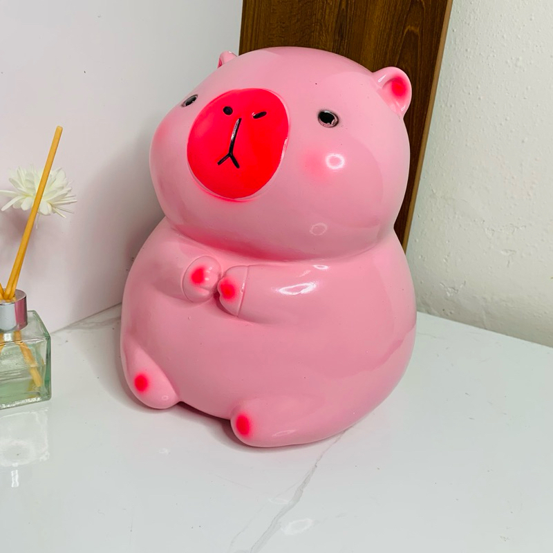 Heo đất,lợn đất tiết kiệm mẫu Chuột Capybara Size To cute dễ thương,quà tặng trang trí/Ống tiết kiệm