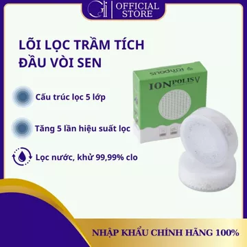 Lõi lọc nước vòi sen IONPOLIS KOREA - Lõi lọc đầu vòi sen - Khử sạch clo tàn dư, lọc sạch gỉ sét
