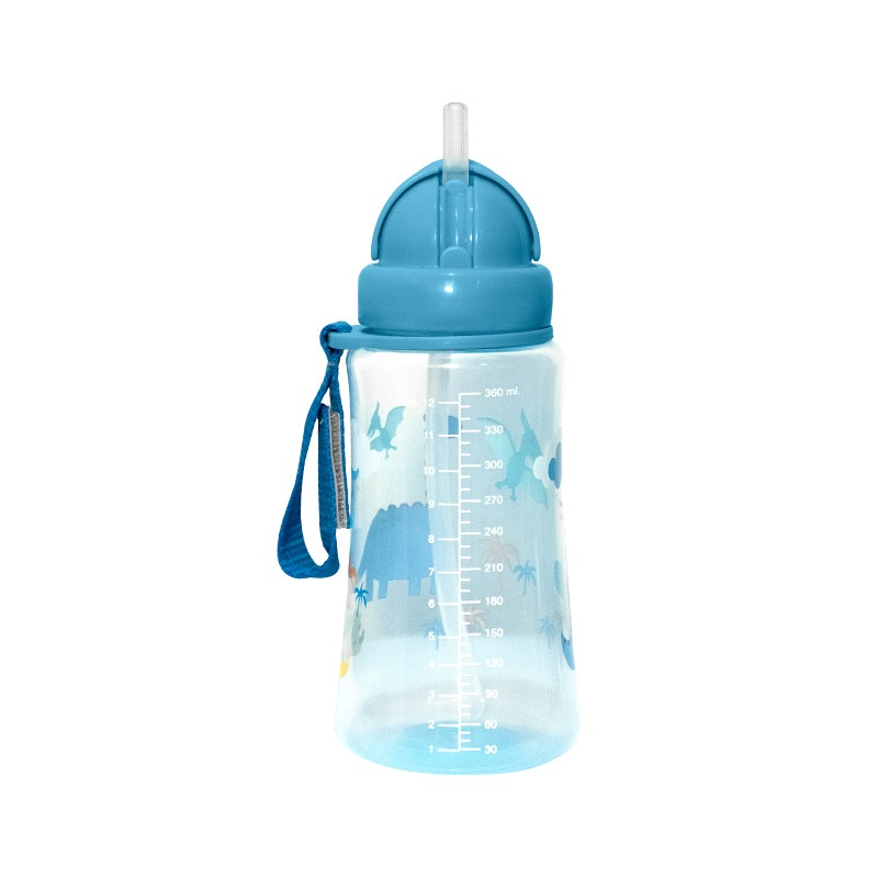 Ảnh Bình nước cho bé Saby Ami nhựa PP, ống hút silicone không chứa BPA, 360ml  dễ cầm nắm, mang đi học 3