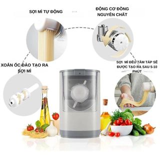Máy làm sợi mì sợi bún tươi tự động -Dụng cụ làm mì đa năng với 6 khuôn làm mì cho 6 loại sợi mì