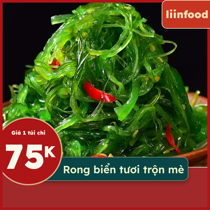 Rong Biển Trộn Mè, Rong Biển Tươi, Rong Biển Ăn Liền Tiện Lợi Gói 400g ...