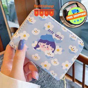 Ví Nữ Cầm Tay B201 Da Cao Cấp Nhiều Ngăn Đựng Thẻ Tiện Dụng Kiểu Hoạt Hình Dễ Thương Hàn Quốc