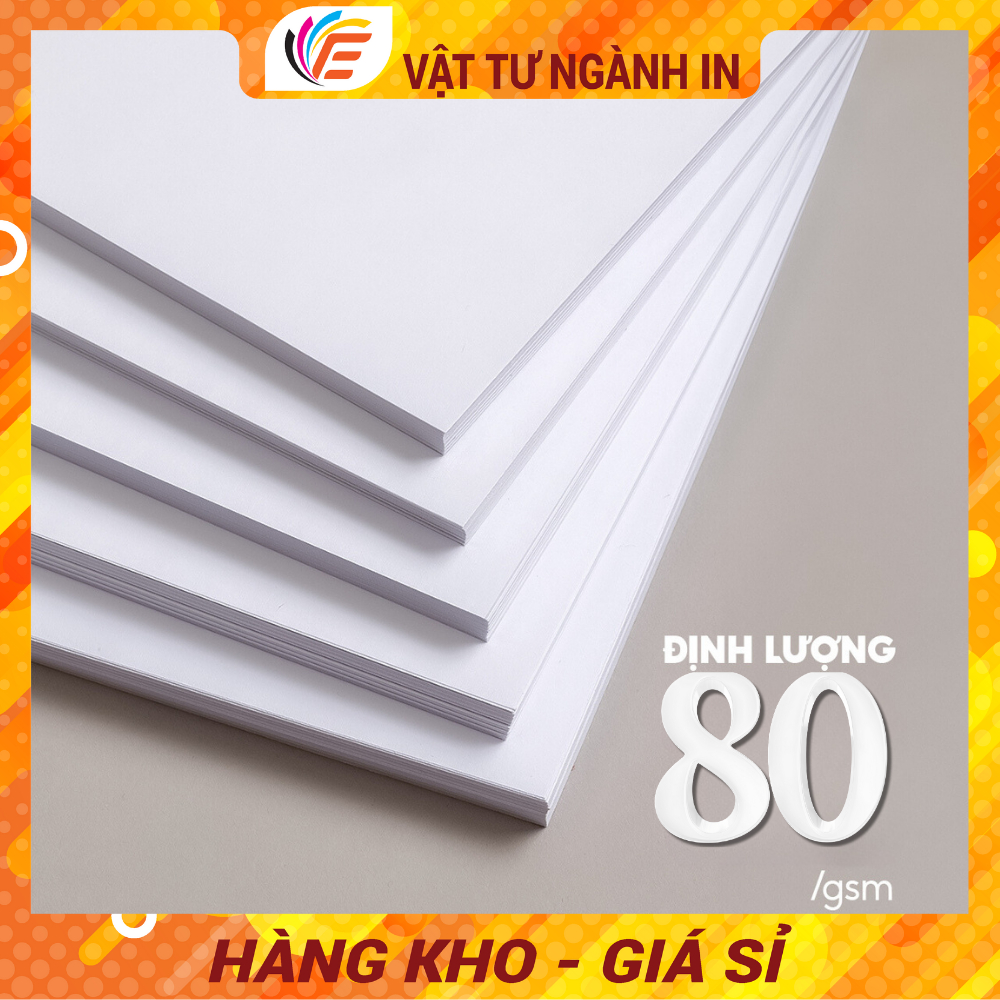 Giấy A4 A5 Paper One Dùng Trong Photo In Ấn Định Lượng 70gsm - 80gs Ram 500 Tờ Mịn Trắng Không Kẹt Giấy