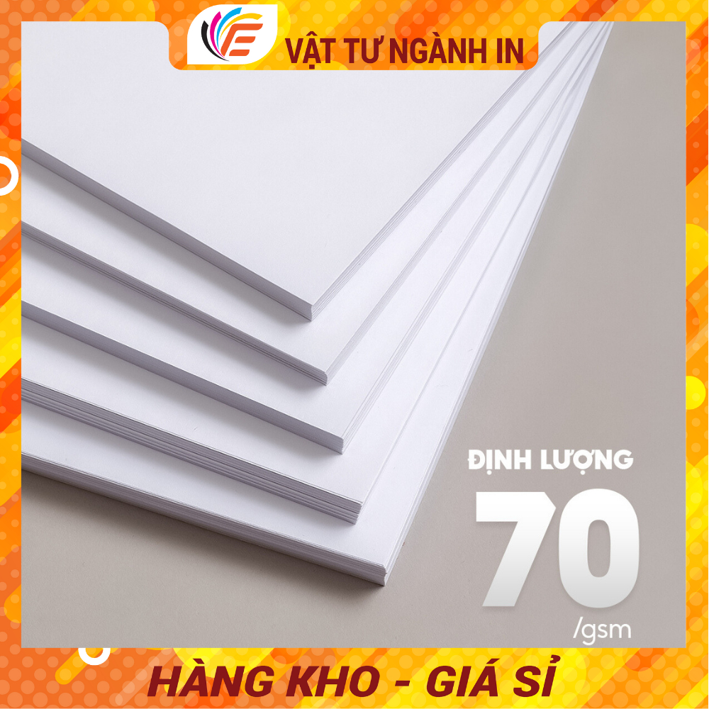Giấy A4 A5 Paper One Dùng Trong Photo In Ấn Định Lượng 70gsm - 80gs Ram 500 Tờ Mịn Trắng Không Kẹt Giấy