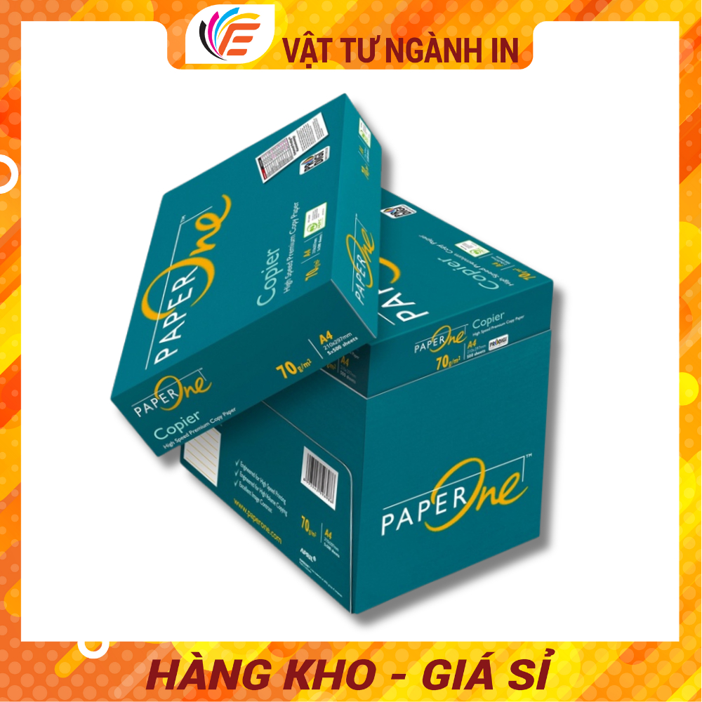 Giấy A4 A5 Paper One Dùng Trong Photo In Ấn Định Lượng 70gsm - 80gs Ram 500 Tờ Mịn Trắng Không Kẹt Giấy
