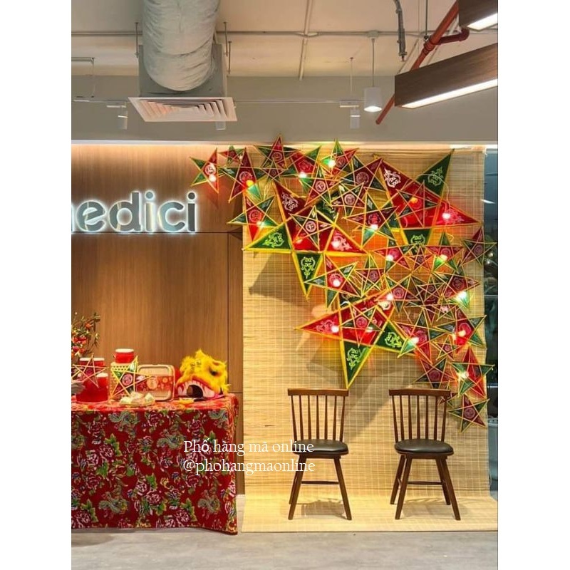 Đèn ông sao KHÔNG VIỀN nhiều màu, decor trang trí nhà cửa, LỒNG ĐÈN Trung Thu