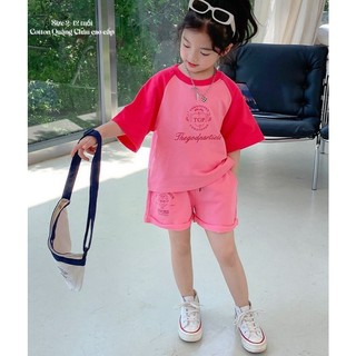 [B&G] Bộ bé gái cộc tay mùa hè cotton mịn mềm mát cho bé từ 10-45kg