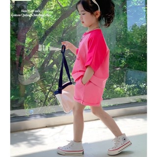 [B&G] Bộ bé gái cộc tay mùa hè cotton mịn mềm mát cho bé từ 10-45kg