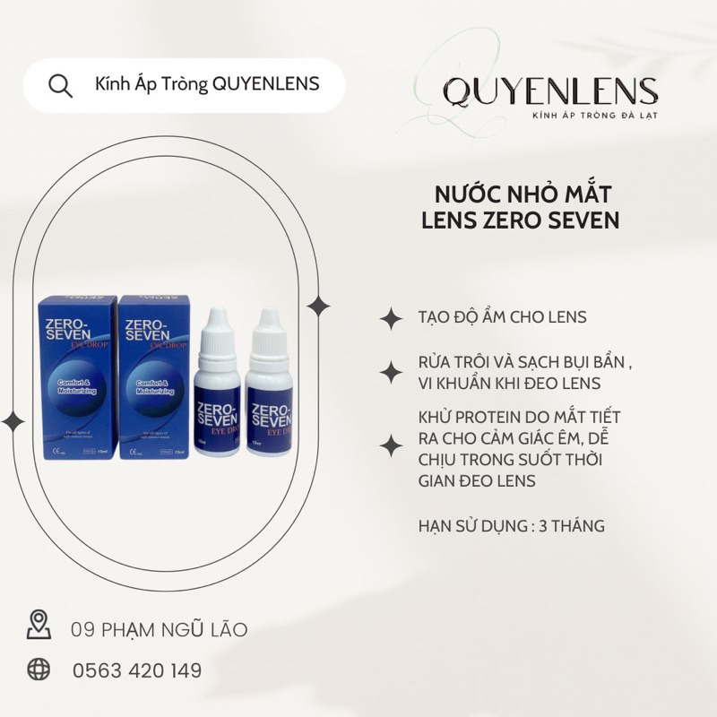 Nước ngâm / Nhỏ mắt kính áp tròng các hãng HÀN QUỐC: FRENZ PRO B5, ZERO ...
