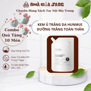 COMBO 2 BỊCH KEM Ủ TRẮNG DA TOÀN THÂN Niacinamide GIỮ ẨM Hunmui 300ml - TRẮNG TỨC THÌ NGAY LẦN ĐẦU TIÊN SỬ DỤNG Ủ 30p