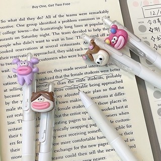 Bút Bi Bấm Cute Mực Xanh Gắn Charm Độc Lạ Đồ Dùng Học Tập Xinh Nhóm Bạn Thân Timo VPB42