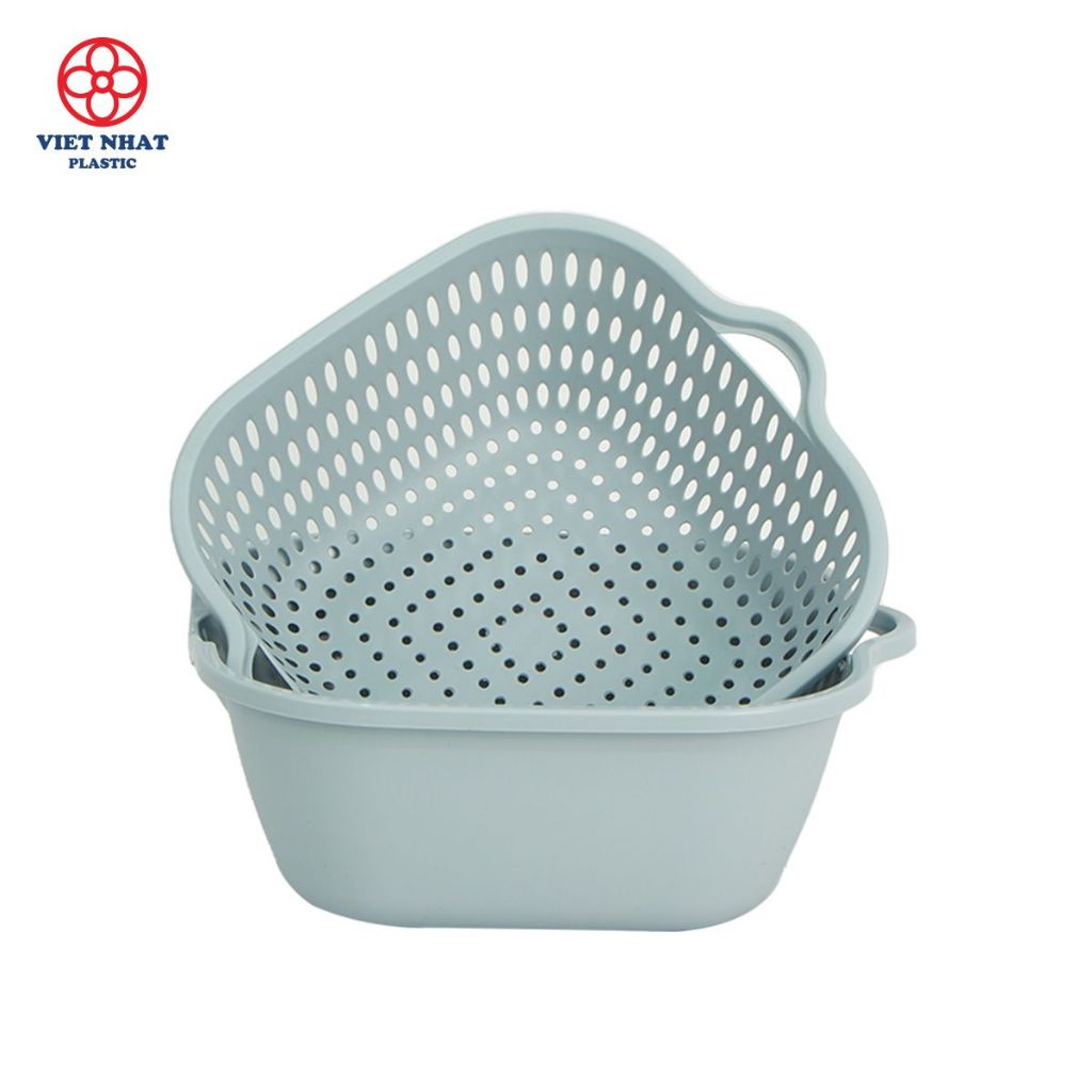 Bộ thau rổ 6 món lớn - Thau rổ Việt Nhật