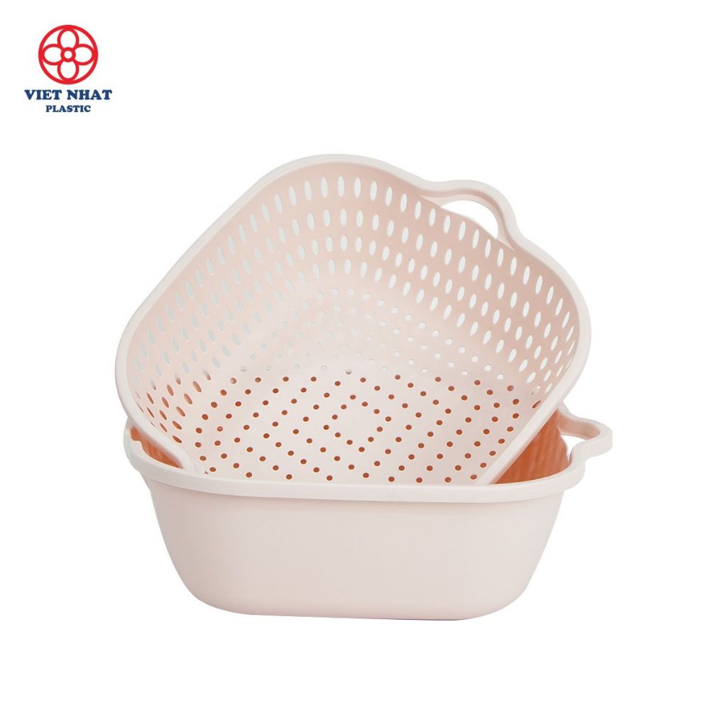 Bộ thau rổ 6 món lớn - Thau rổ Việt Nhật