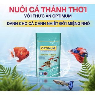 Cám thái OPTIMUM gói 50g thức ăn cao cấp cho cá vàng, cá ba đuôi, cá kiếm, ông tiên, Betta