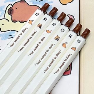 Bút Bi Capybara Mực Xanh Cute Bấm Xinh Đồ Dùng Học Tập Dễ Thương Timo VPB42