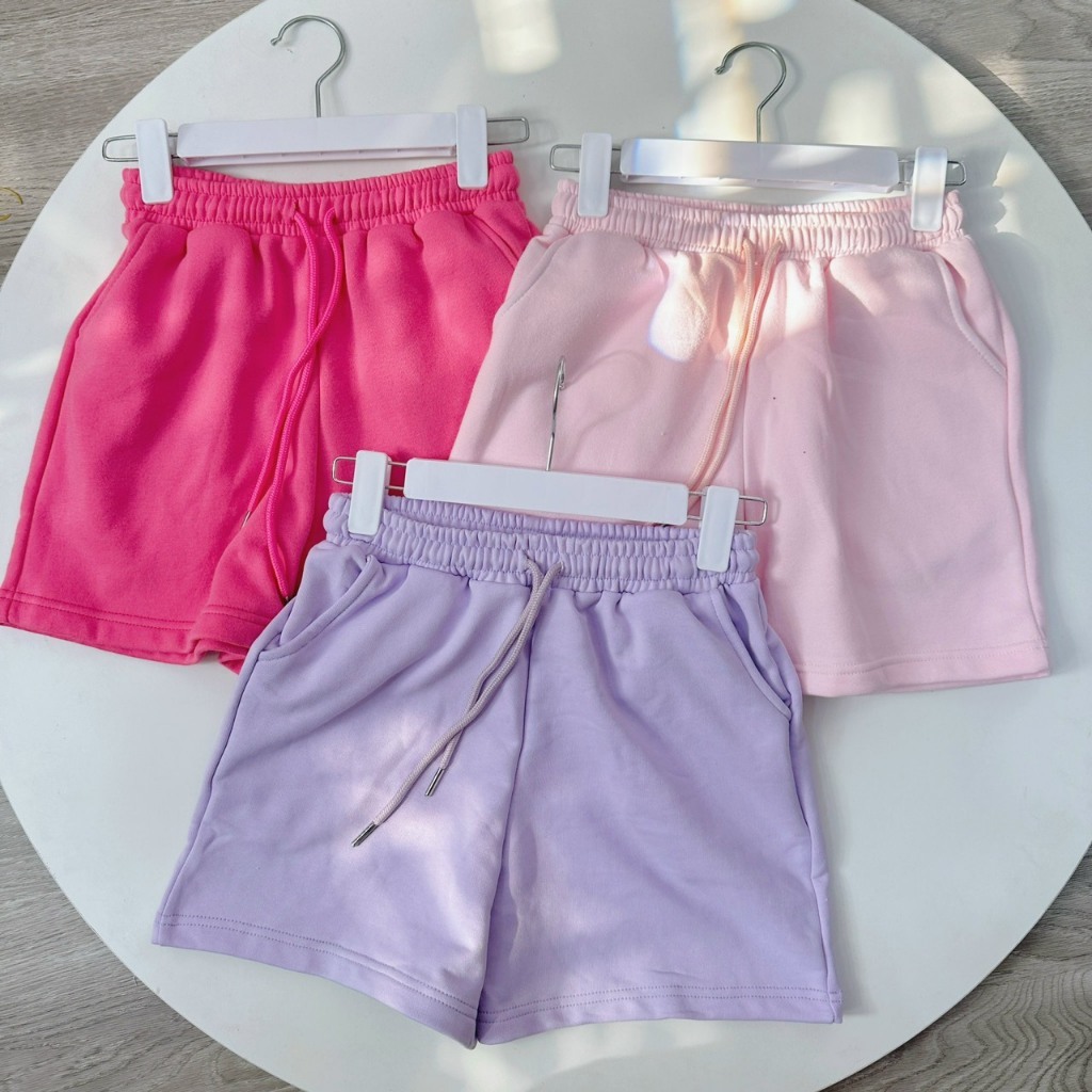 Quần Short Thun Nữ Vải Nỉ cotton  nhiều máu sắc dày dặn mềm không xù mặc nhà - SHOP MAYLAN