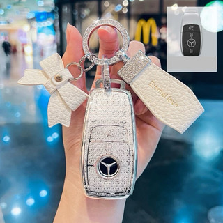 (3 Nút)Ốp Khóa Smartkey Mercedes Benz C Class C180 C200 C250 C300 E180 E200 E300 Glc200 Glc250 Glc300