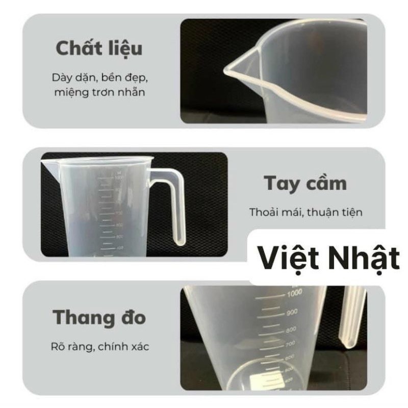 Ca đong định lượng - Ca đong chia vạch 1000ML - Dụng cụ đo