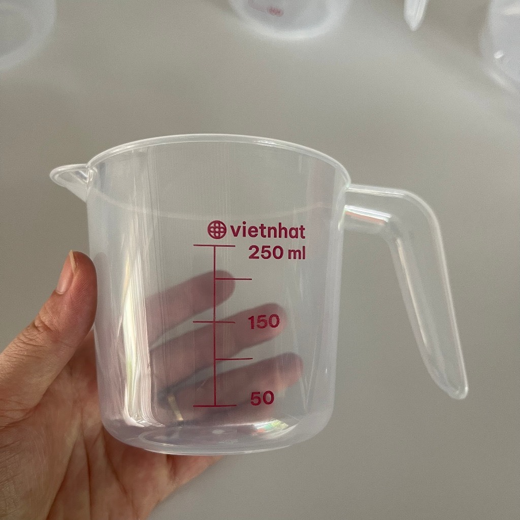 Bộ 3 ca đong 250-500-1000ml - Dụng cụ đo lường có chia vạch Việt Nhật