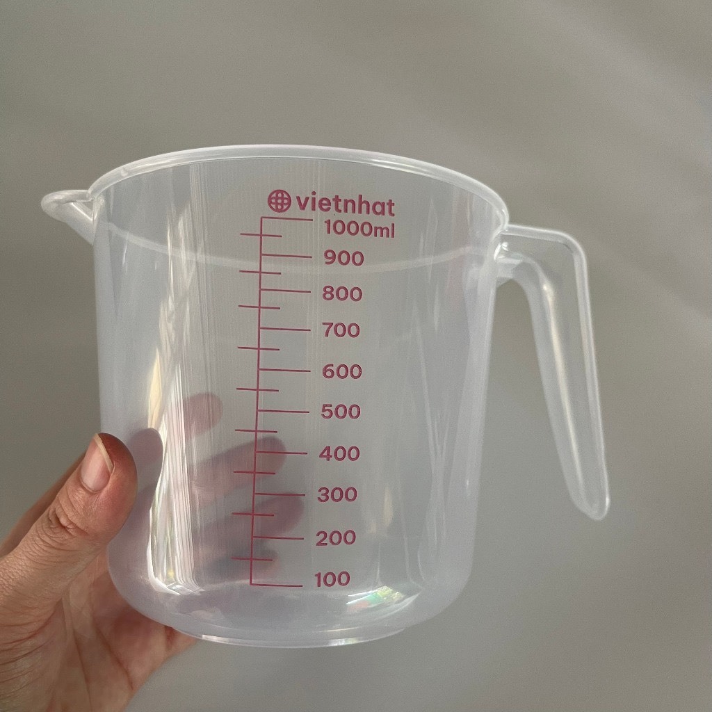 Bộ 3 ca đong 250-500-1000ml - Dụng cụ đo lường có chia vạch Việt Nhật