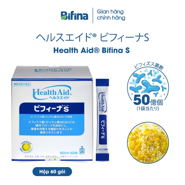 Ảnh Men vi sinh Bifina Nhật Bản - Loại S - Lẻ 3 gói (không có hộp) 3