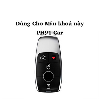 (4 Nút)Ốp Khóa TPU Cao Cấp Chìa Khóa Smartkey Mercedes Benz GLC E   GLE450 GLS450 GLE350 GLE400 GLS400....