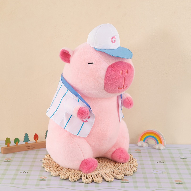 Gấu Bông Capybara Màu Hồng Capybara Hồng Đáng Yêu Cappybara Hồng Cao Cấp Chất Liệu Vải Lông Mềm Mại