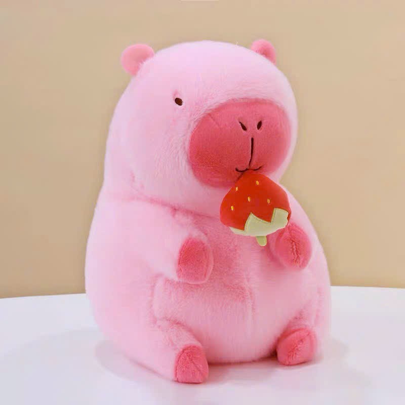 Gấu Bông Capybara Màu Hồng Capybara Hồng Đáng Yêu Cappybara Hồng Cao Cấp Chất Liệu Vải Lông Mềm Mại