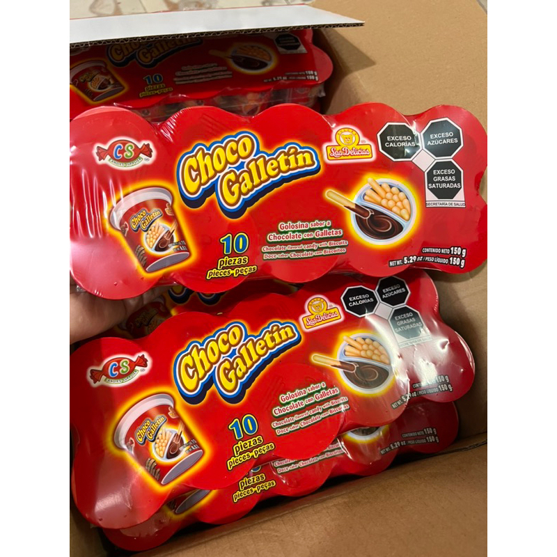 Lốc 10 ly que chấm quy chấm socola