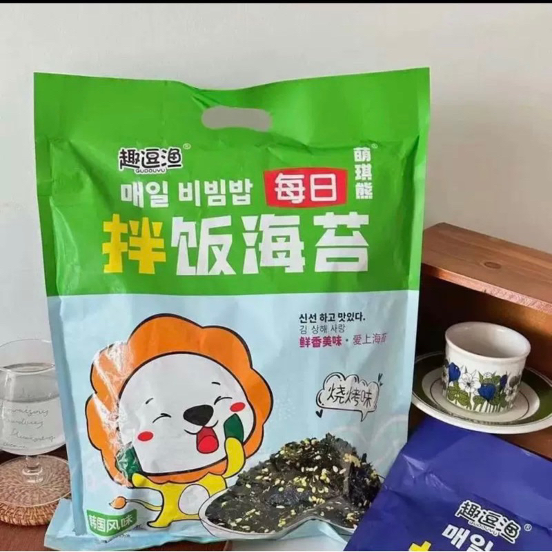 Rong Biển Sư Tử Vụn Rắc Cơm Bịch Siêu To Khổng Lồ 128gr (bịch có 10 gói nhỏ)