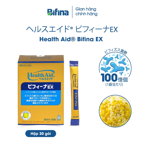 Ảnh Men vi sinh Bifina Nhật Bản - Loại EX 30 và R 20 gói - Thoát ngay đau bụng, sôi bụng 2