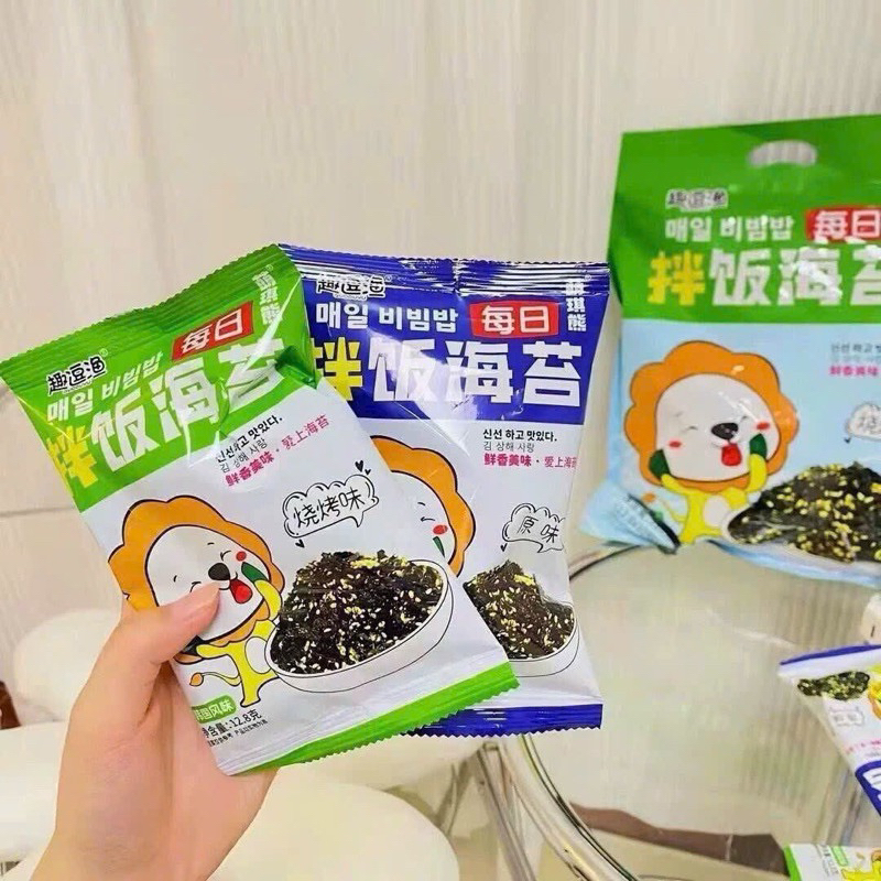 Rong Biển Sư Tử Vụn Rắc Cơm Bịch Siêu To Khổng Lồ 128gr (bịch có 10 gói nhỏ)
