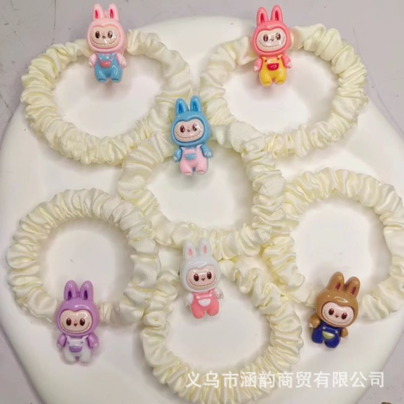 set 6 dây cột tóc họa tiết hoạt hình labubu dễ thương