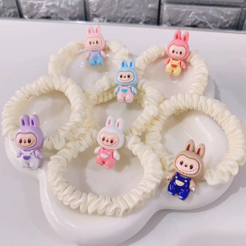 set 6 dây cột tóc họa tiết hoạt hình labubu dễ thương