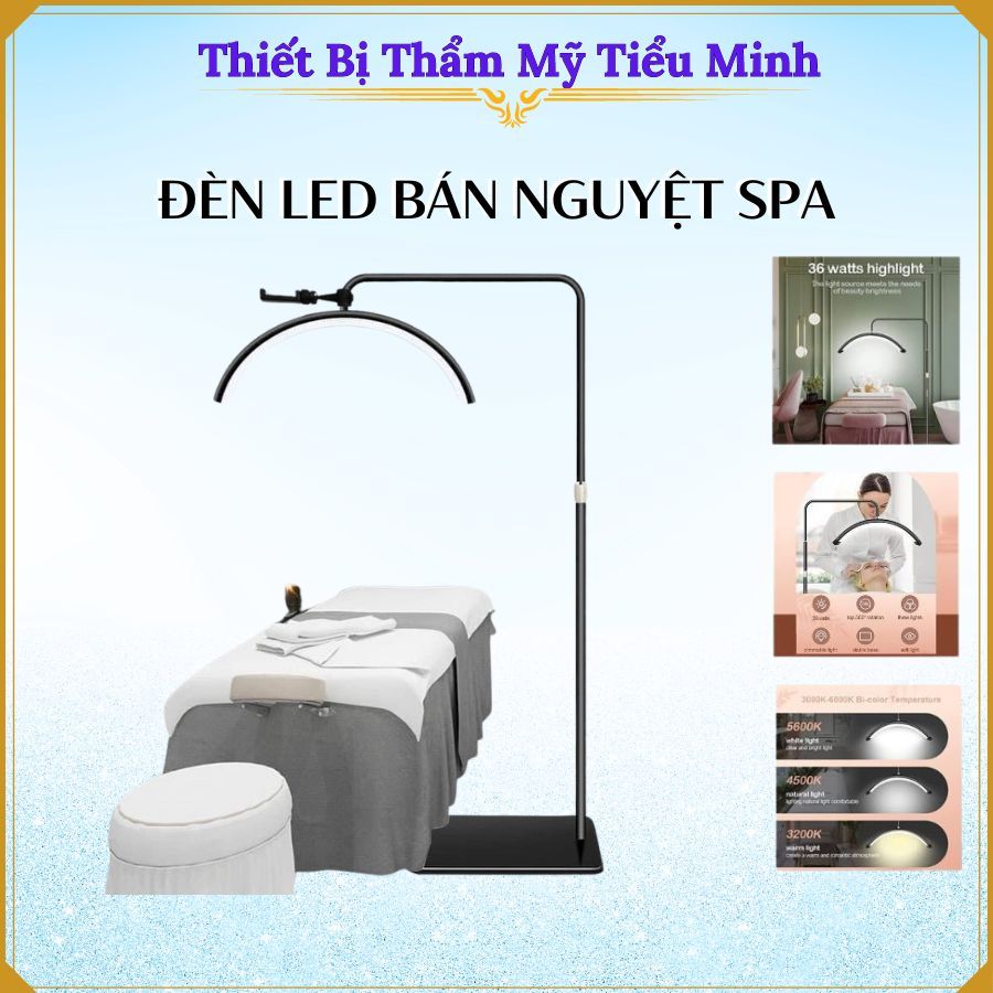 Đèn Led Spa Hình Bán Nguyệt, Đèn Soi Da Chữ C 3 Màu Ánh Sáng Dùng Cho ...