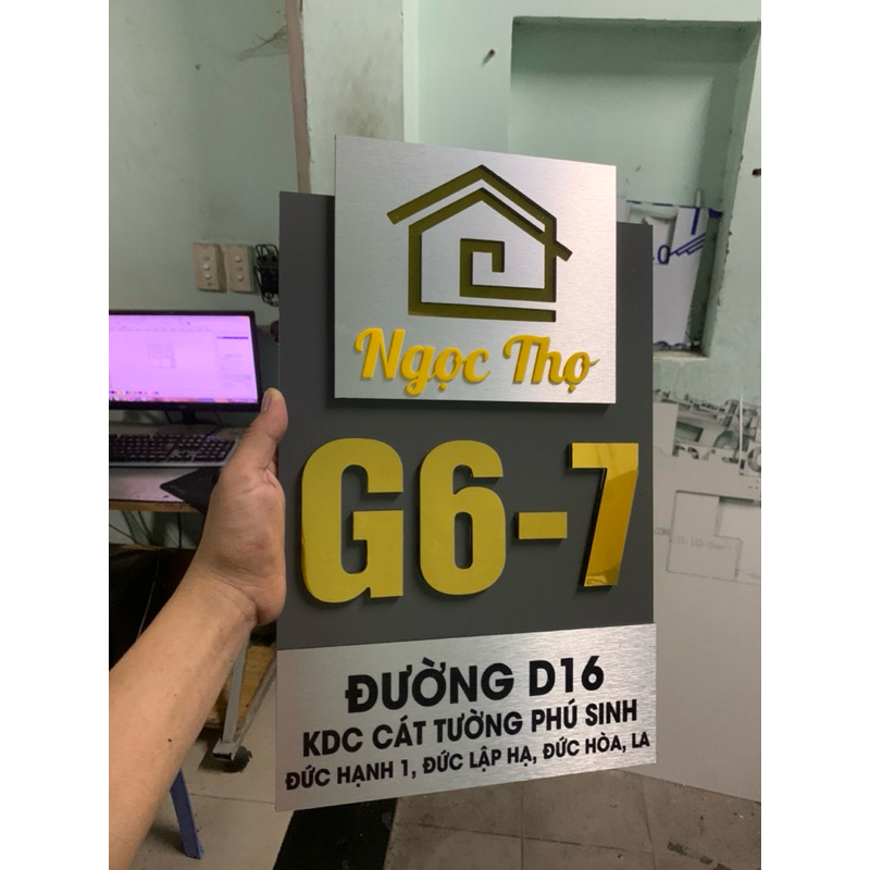 Biển số nhà. Bảng số nhà. mẫu cao cấp sang trọng. thiết kế theo yêu cầu