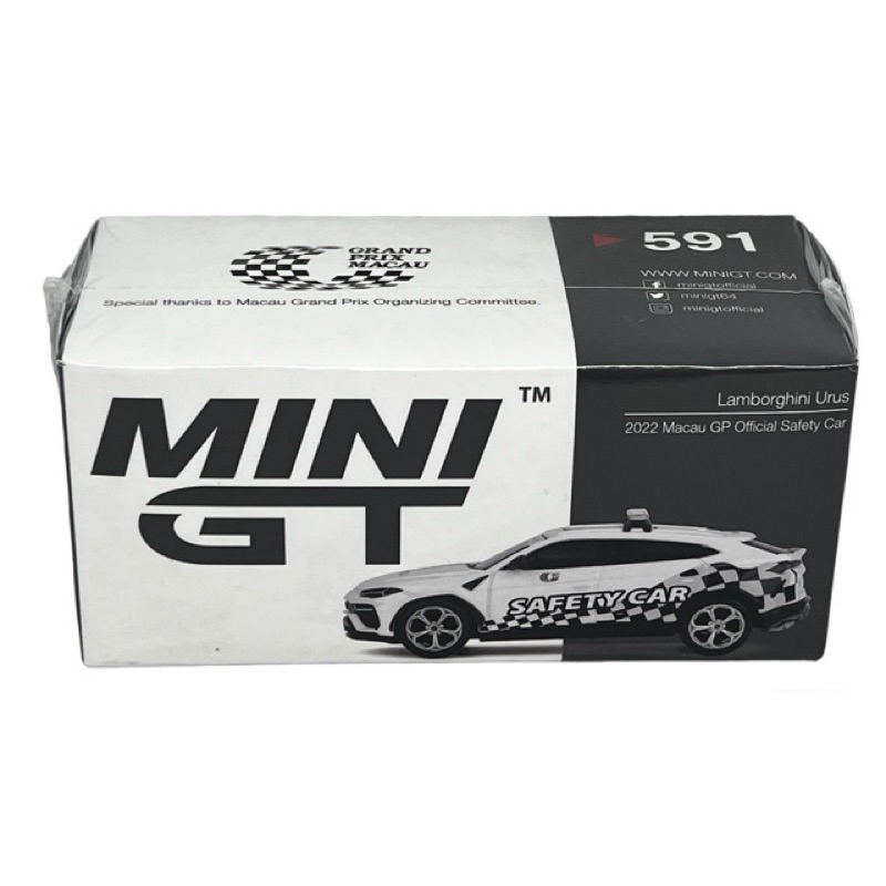 Hobby Store Mini GT #591 1:64 Lamborghini Urus 2022 Macau GP