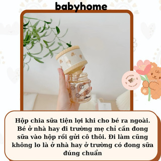 Bình/ Hộp chia sữa 3 ngăn TGM 𝗛𝗮̀𝗻 𝗤𝘂𝗼̂́𝗰 tiện dụng cho bé
