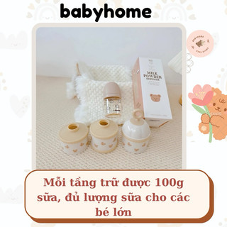 Bình/ Hộp chia sữa 3 ngăn TGM 𝗛𝗮̀𝗻 𝗤𝘂𝗼̂́𝗰 tiện dụng cho bé
